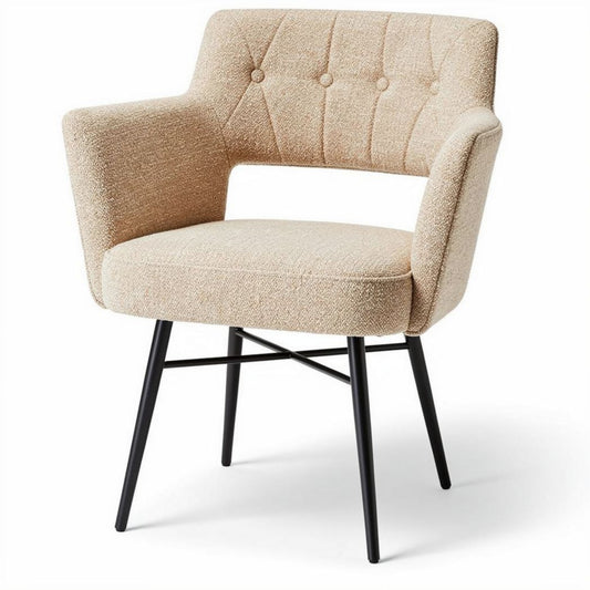 Chaise moderne en velours pour salle à manger - 60 x 60 x 80cm