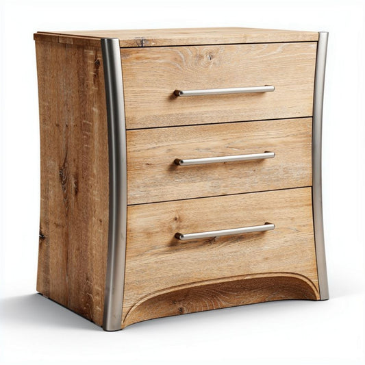 Commode de rangement en bois avec tiroirs pour chambre - 60 x 40 x 50cm