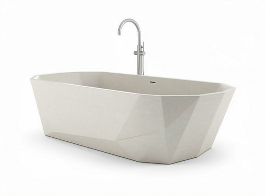 Baignoire design pour salle de bain en acrylique - 170 x 75 x 60cm